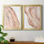 Rose Quartz I - ensemble de 2 peintures sur toile encadrées-2020673372-2020673373