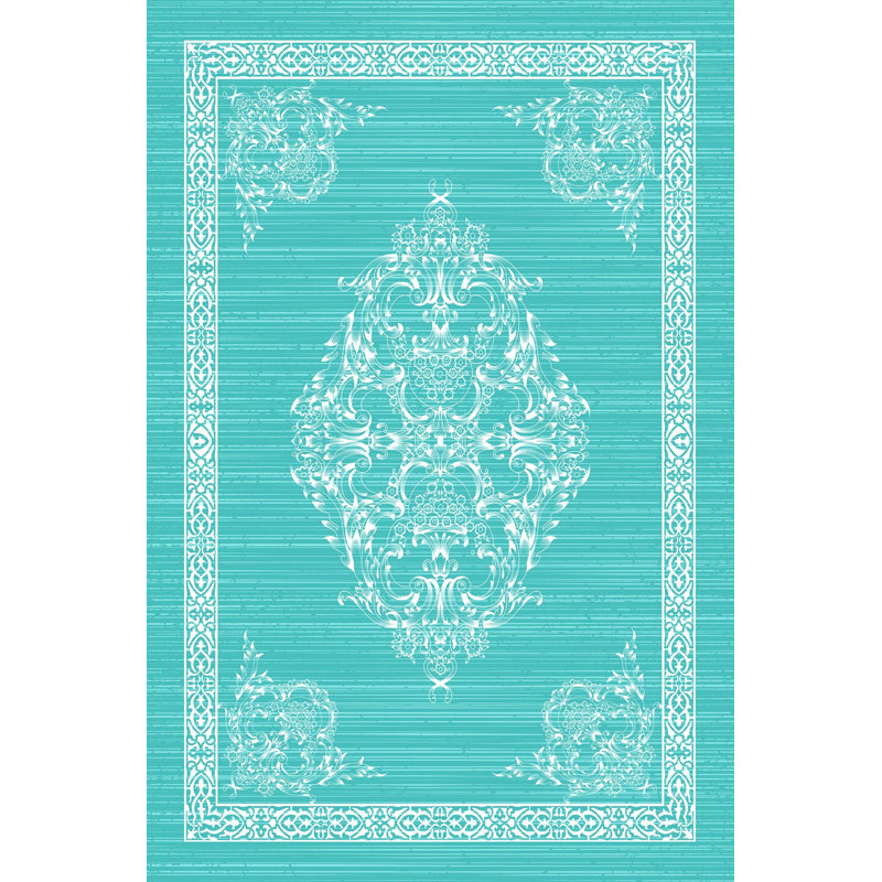 Premium Woven Carpet, 5.9 x 9.2 ft, 100% Polyester, 650 g/m² | Antibacterial, Non-Slip PVC Underside, 0.3 in Pile Height | Machine Washable, 3D Digital Printing | Perfect for Living Room, Bedroom, & Office Decor