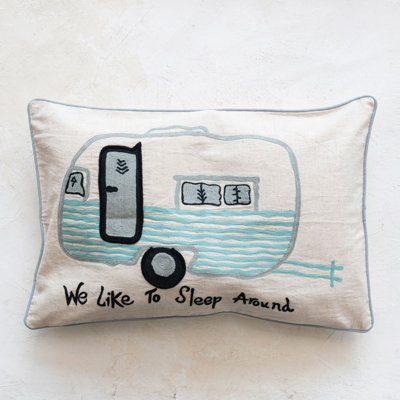  100% Cotton Lumbar Rectangular Pillow Cover & Insert