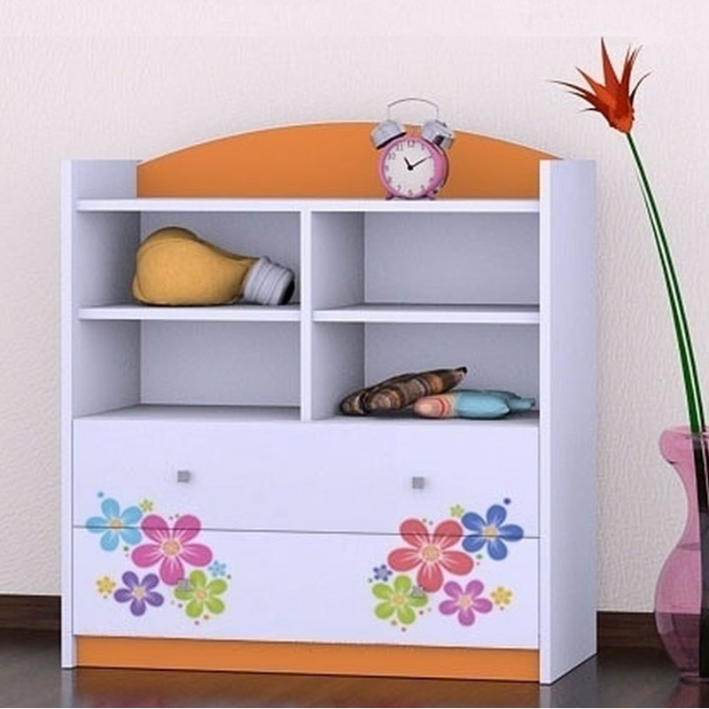 Serena 96cm H X 86cm W Kids Cube, Orange