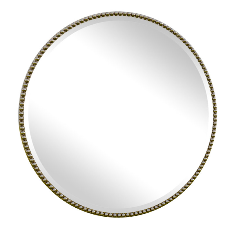 Miroir décoratif rond, Argent argent, 36 po x 36 po