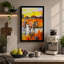 Zebras At Golden Hour Tropical - Print-136705710-136705711