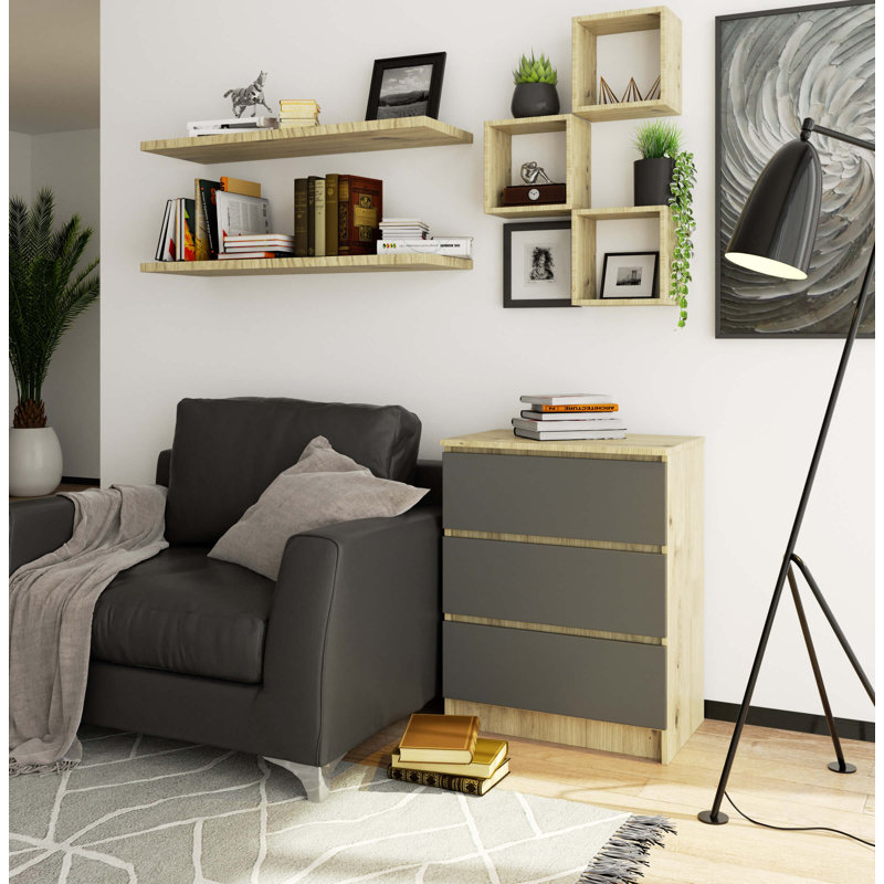 Sharpley Particle Board Rectangle Storage Unit Accent Chest