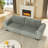 Upholstered 2-in-1 Convertible Sleeper Sofa with Cushions and Storage-118327310