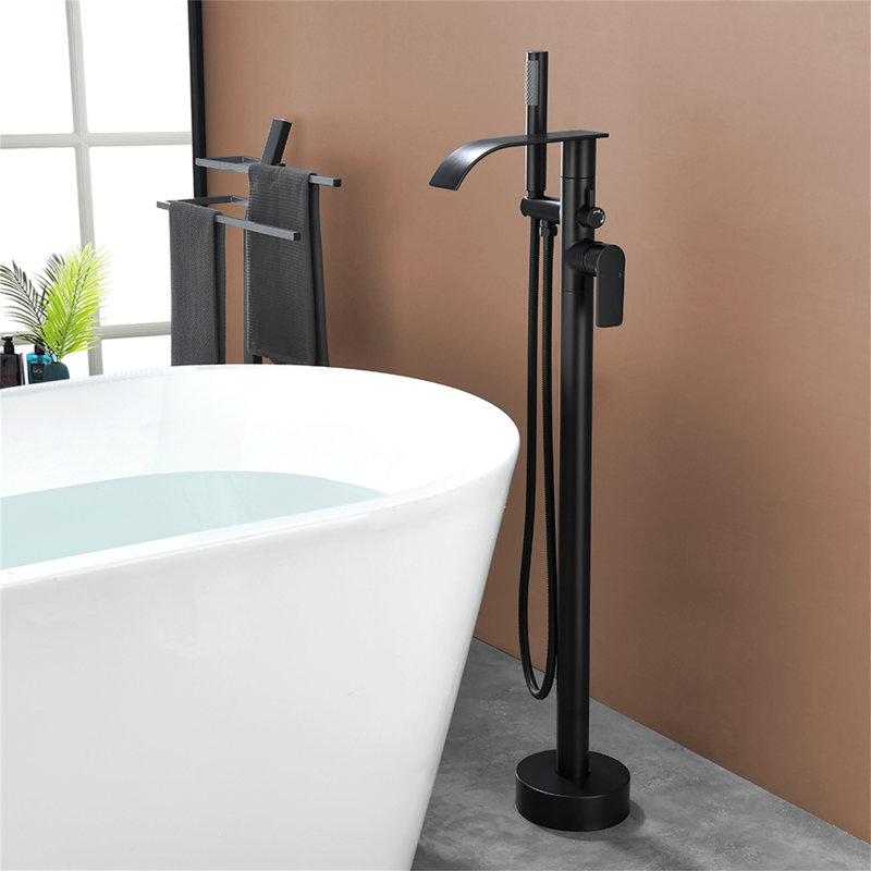 Floor Waterfall Faucet with Diverter