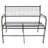 Black Steel Wire Outdoor Garden Bench