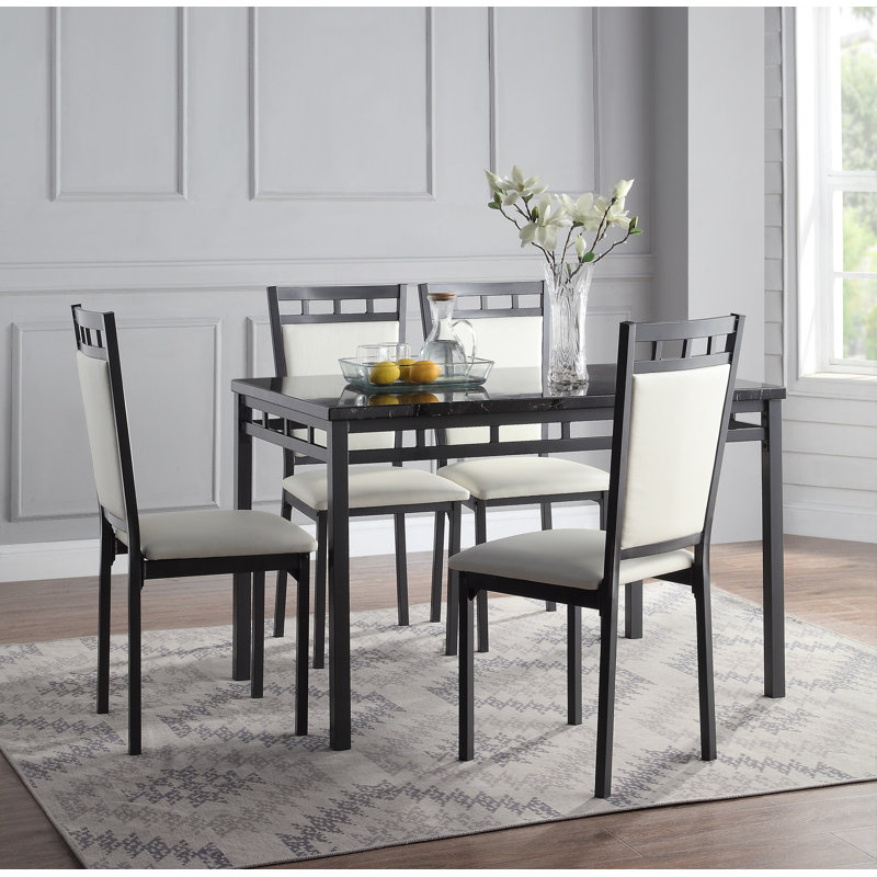 Ensemble repas pour 5 personnes Pavone, Blanc