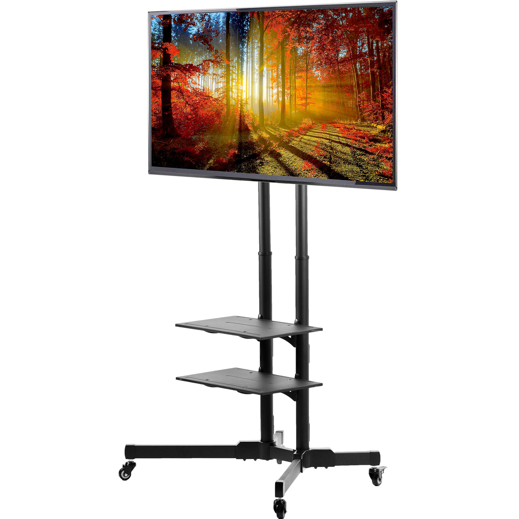 VIvo Black Mobile TV Cart & Reviews Wayfair