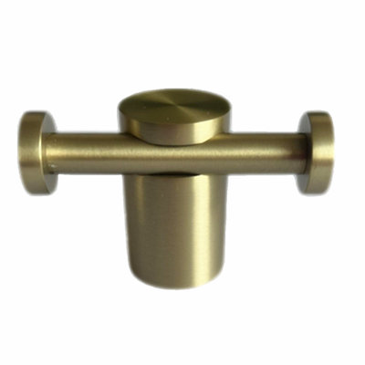  Brushed Gold Double Towel Hook - Wall Mounted, Bathroom Décor, Home Improvement/ Accessories, Double Towel Holder, Stainless Steel