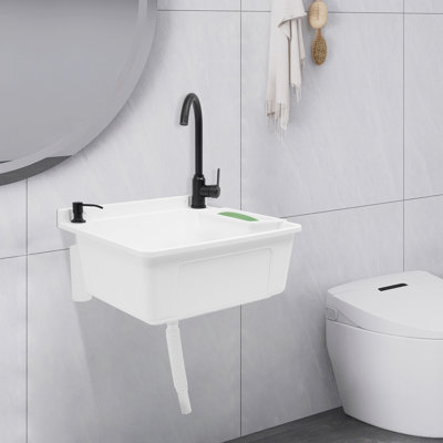 Wall-Mounted Laundry Sink