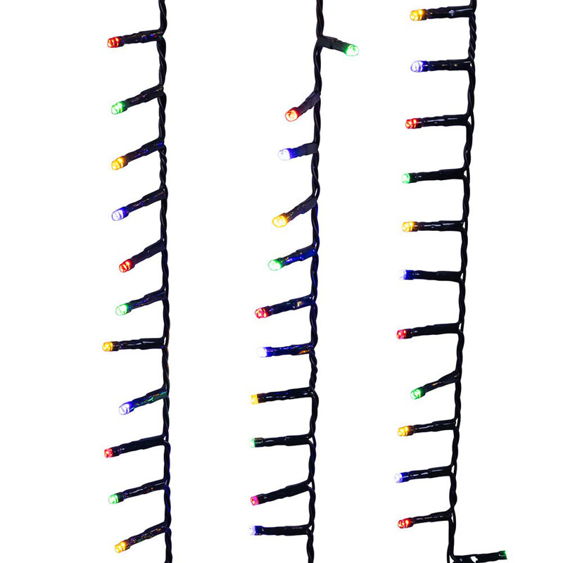 Kurt Adler 49,2 pieds 600 lumières bicolores 5MM DEL avec fil vert