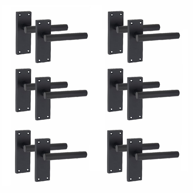 6 Pairs Victorian Straight T-Bar Door Handle