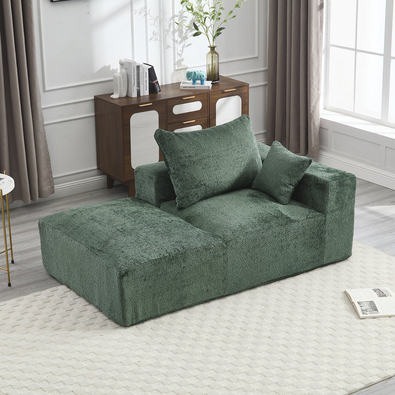 Canapé Boucle 67,72 "l, Tissu vert