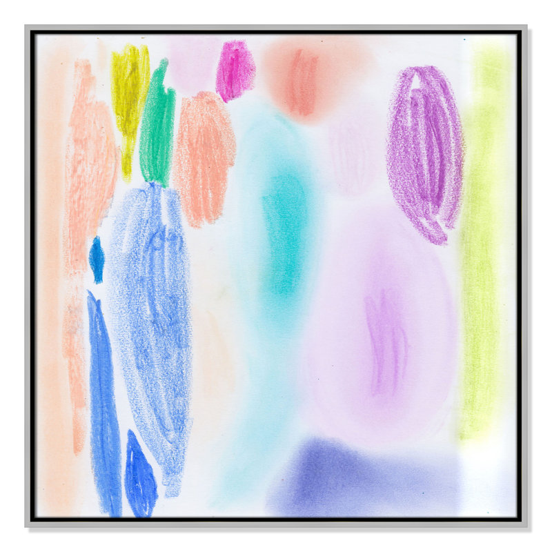 Vivid Space II - Square Version Print par Bea Dina, Argent, H 31,5 po x l 31,5 po