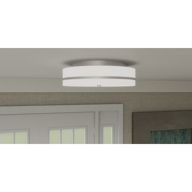 Plafonnier encastré 3 lumières Belotte, Nickel brossé