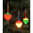 Multi Color Retro Christmas Bubble Light Set 6ft Green Wire