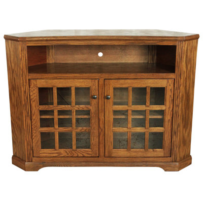 Clopton Solid Wood Corner TV Stand for TVs up to 65" by Darby Home Co