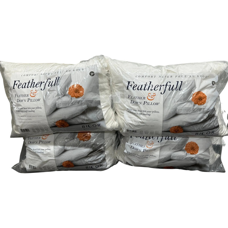 20" x 26" Decorative Standerd Feather White Pillow Inserts - (95% Feather, 5% Down)