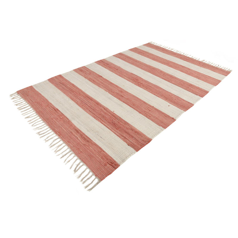 Clerestory Cotton Striped Indoor Rug, Rectangle 7'10" x 10'