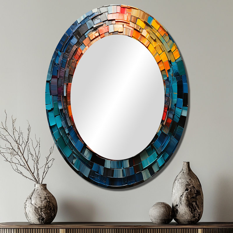 Menthe - Miroir en métal tendance, 40 po x 30 po