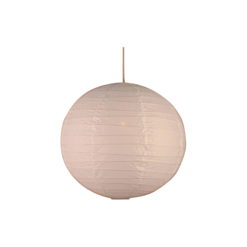 35cm H Paper Round Pendant Shade ( Clip On ), Peach