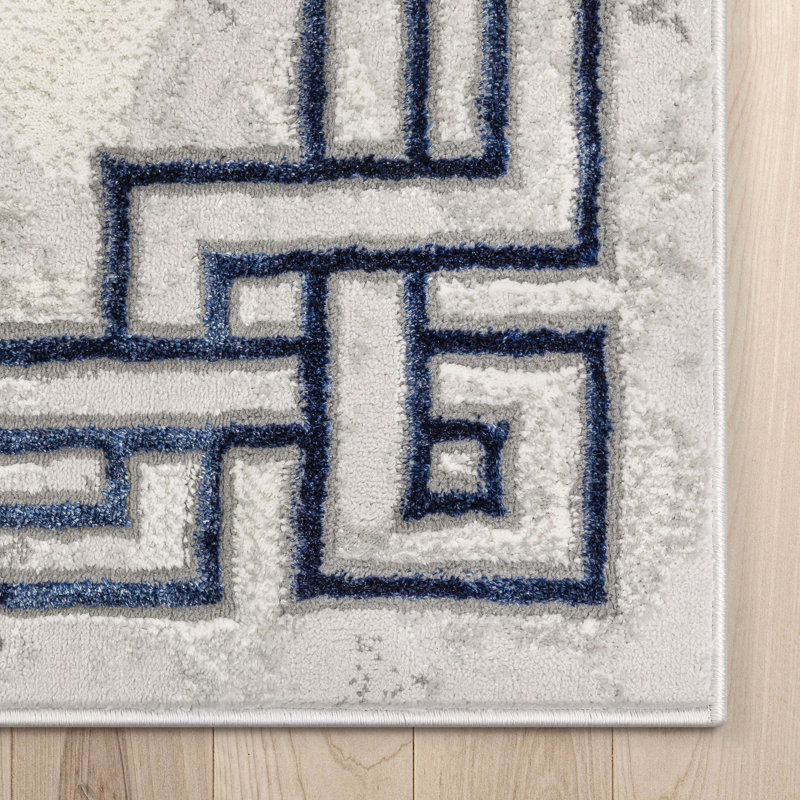 Tapis bleu Kampen, Rectangle 9 pi 3 po x 12 pi 6 po