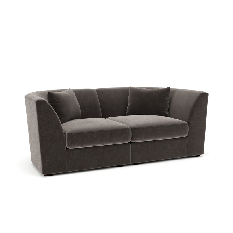 Krista 75" Modular Sofa, Andrew Espresso Performance Chenille