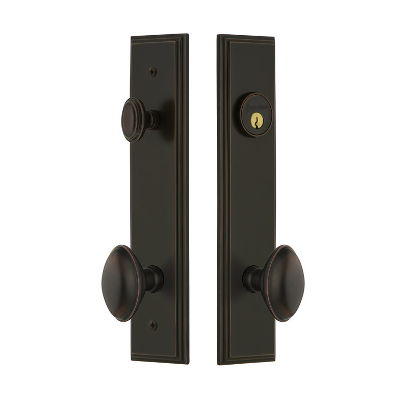 Ensemble d'entrée haut Carré, Nickel satiné, 2,375 po