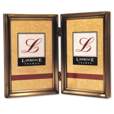 Weishaar Brass Metal Beaded Picture Frame