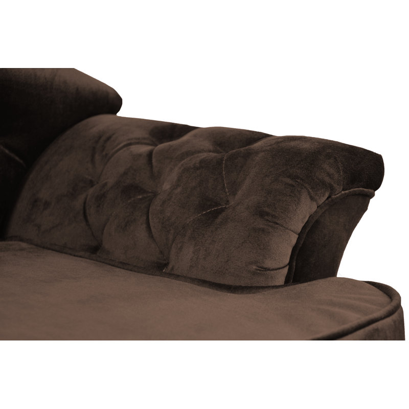 Debose Orthopedic Polyester Pet Bed, Brown