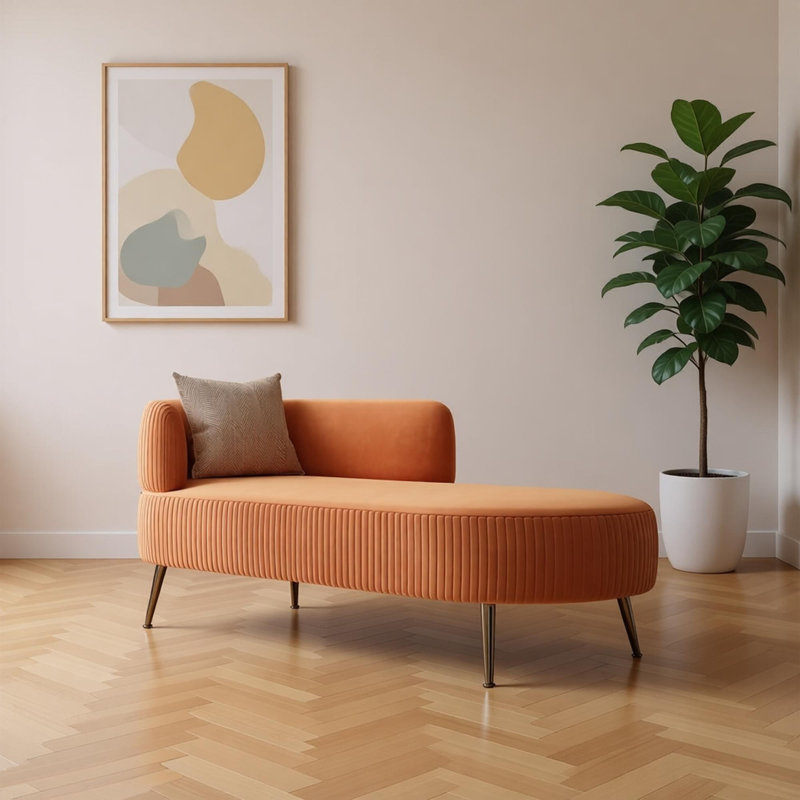 Chaise longue d'intérieur simple et luxueuse