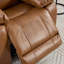 Fauteuil inclinable électrique en cuir fleur 37 po de large avec port USB, inclinable réglable et porte-gobelets dissimulés-87771901