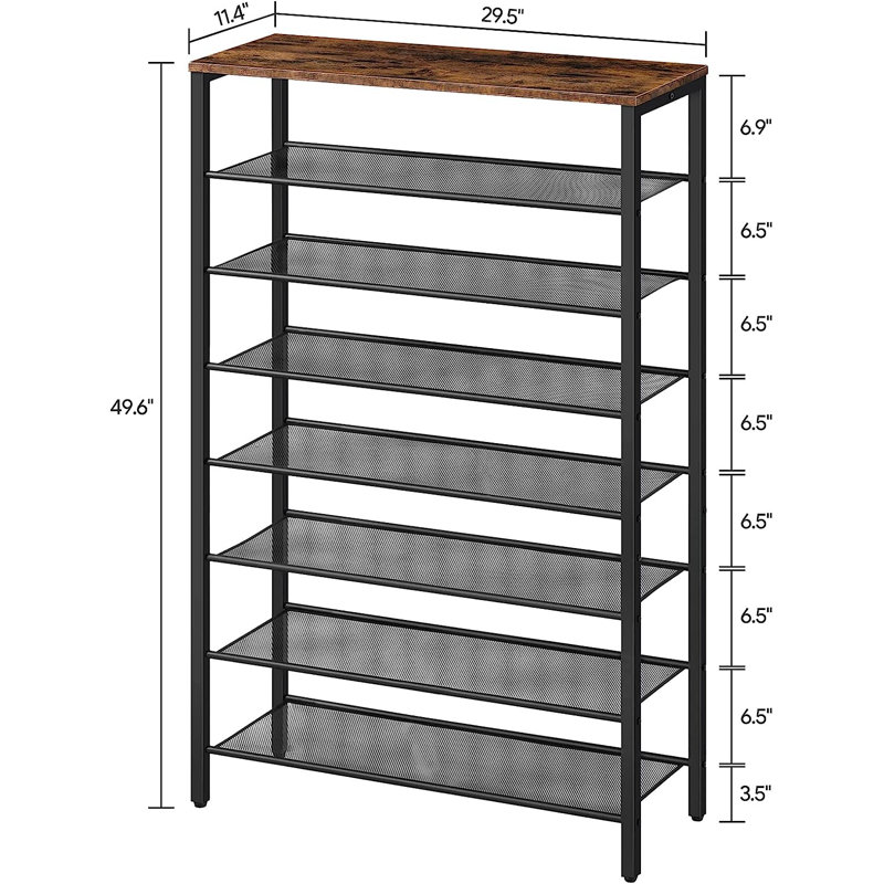 8 Tier 32 Pair Shoe Rack Large Capacity Shoe Shelf