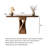 Sculptural Twisted Base Entryway Console Table-207153340