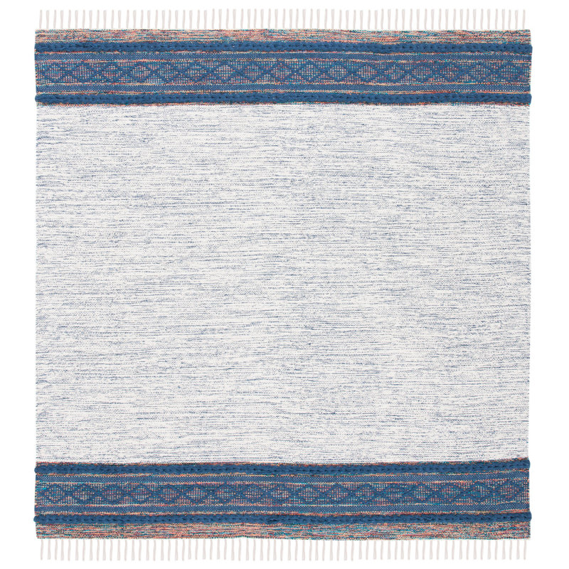 Montauk Hand Loomed Cotton Rug, Square 6'