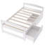 Lit plateforme simple avec deux tiroirs