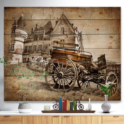 " Medieval Castle With Carriage "