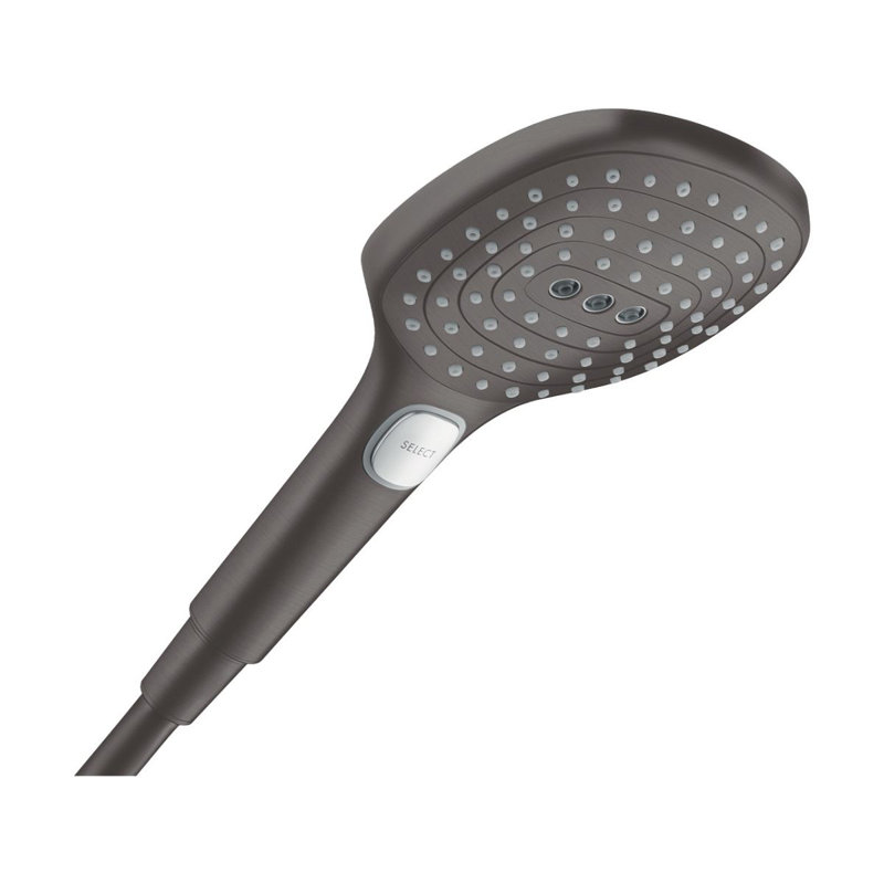Pomme de douche à main multifonctionnelle Raindance HG Select 120, Noir satiné, 2,5 gallons par minute