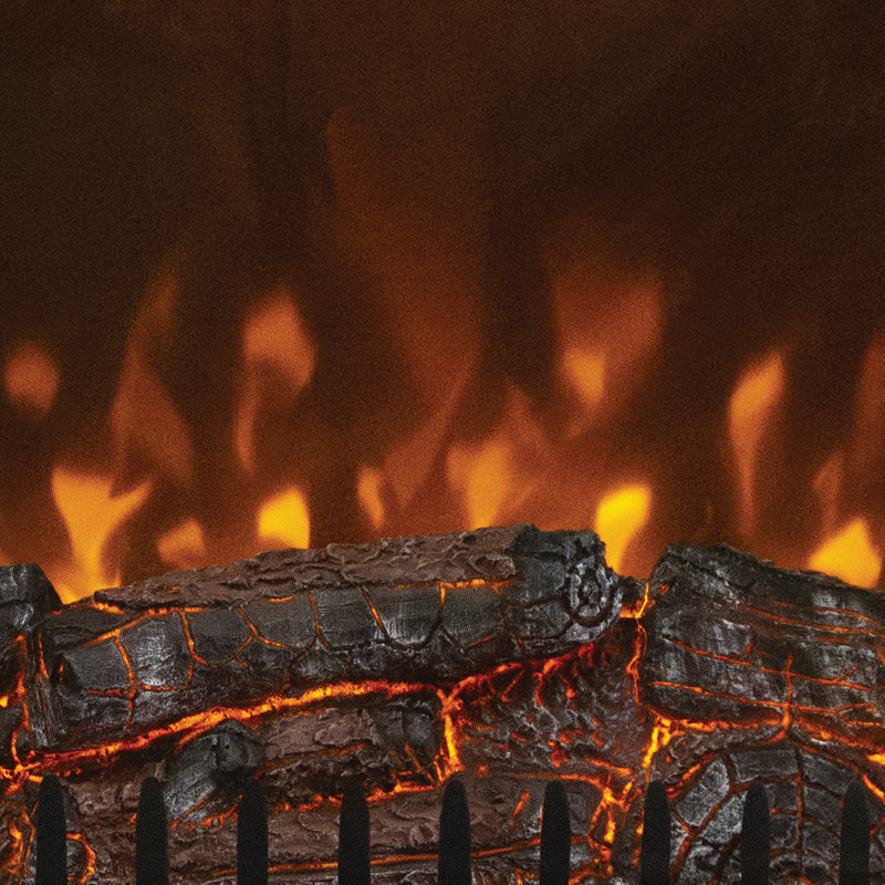 Adali Wall Inset Electric Fire, Black