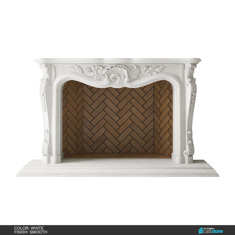 Josephine Fireplace Surround, Smooth/White