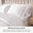 Delara GOTS Certified 100% Organic Cotton Sateen Duvet Cover Set, 400TC, Long Staple, Soft & Breathable-526673879-526673878