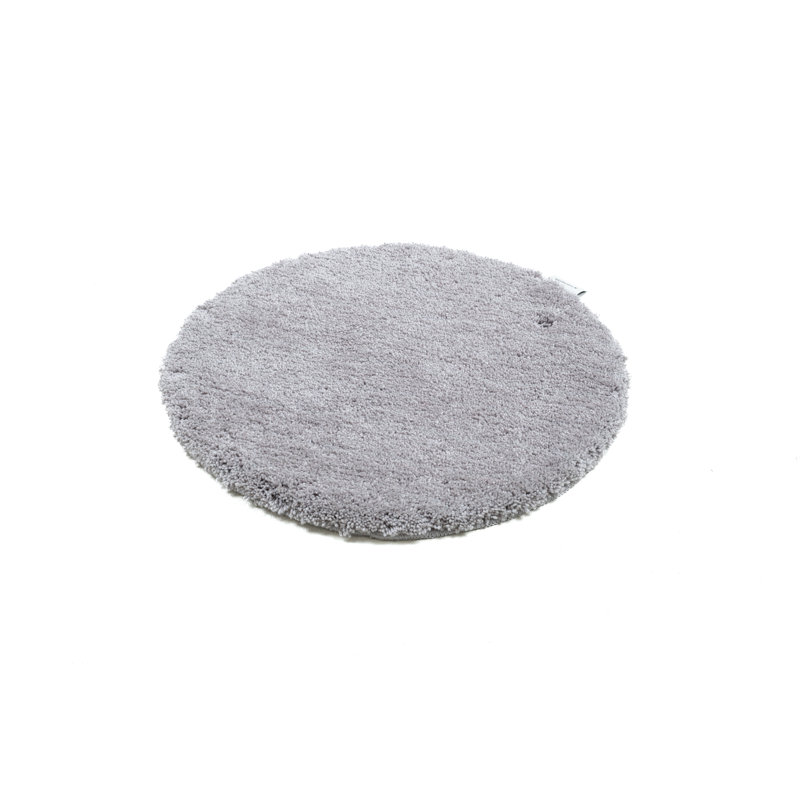 Circle Bath Rug, 90cm, Grey