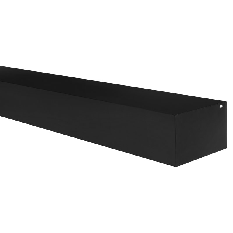 The Sam 72" Shelf MDF Black Paint, 72", Black