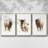 " Rustic Bison I " 3 - Pieces-97710533-97710538