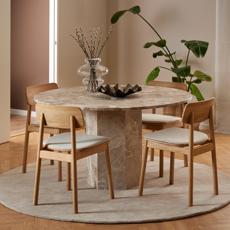 Darmesha Round Marble Dining Table