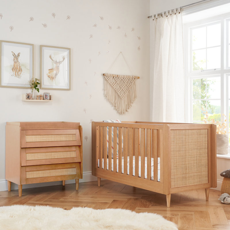 Tutti Bambini Japandi 2pc Room Set, Light Oak