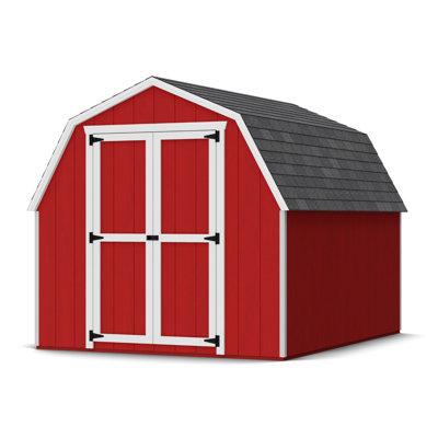 Value Gambrel Barn Wood Storage Shed with 4 ft. Sidewalls