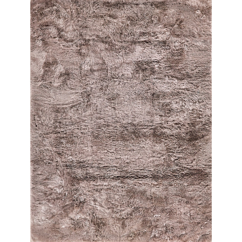 Sheepskin Area Rug in Mushroom, Rectangle 2' x 3'