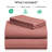 Luxclub 4 PC Salmon Pink Queen Silky Soft Cooling Extra Deep Pocket Performance Sheet Set-123418297-134223516