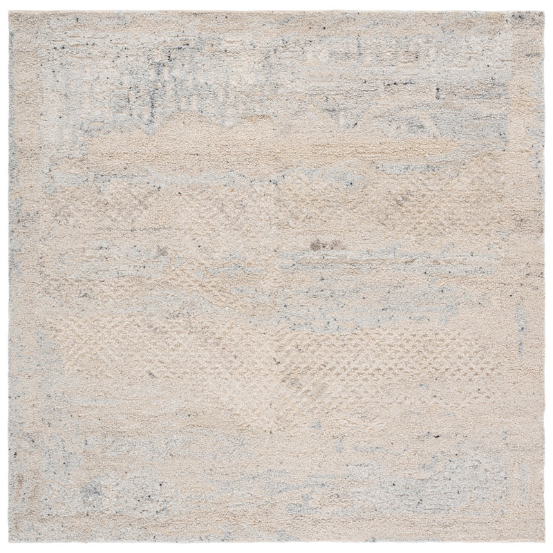 Harvest 105 Hand Tufted Wool; Cotton Abstract Rug, Square 6'